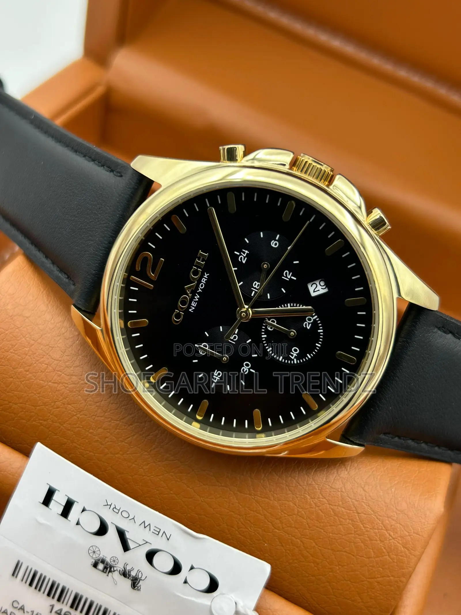 Coach Chain and Leather Strap Watches