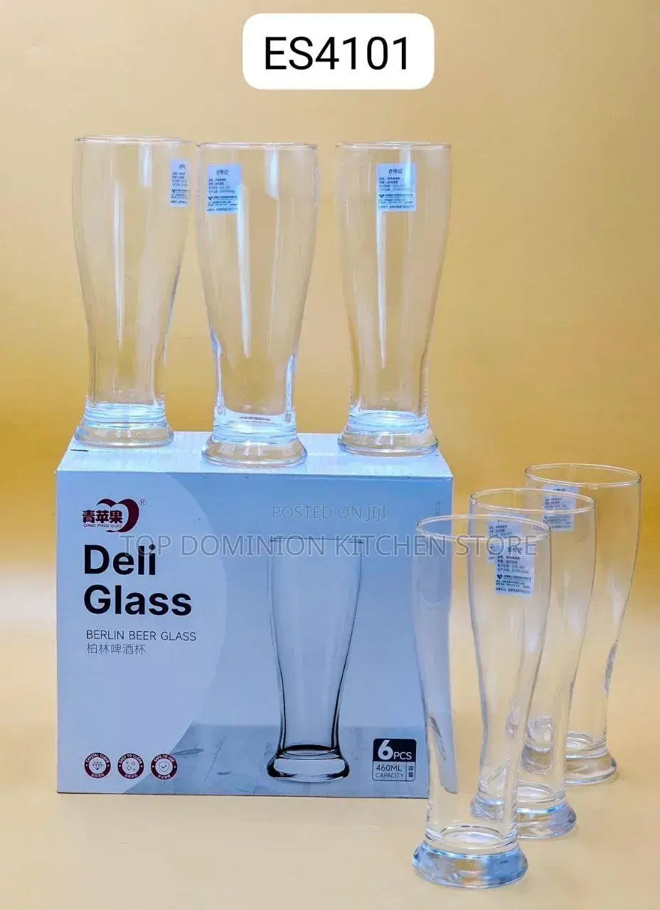 Beer Glass Cups (6pcs in Pack)