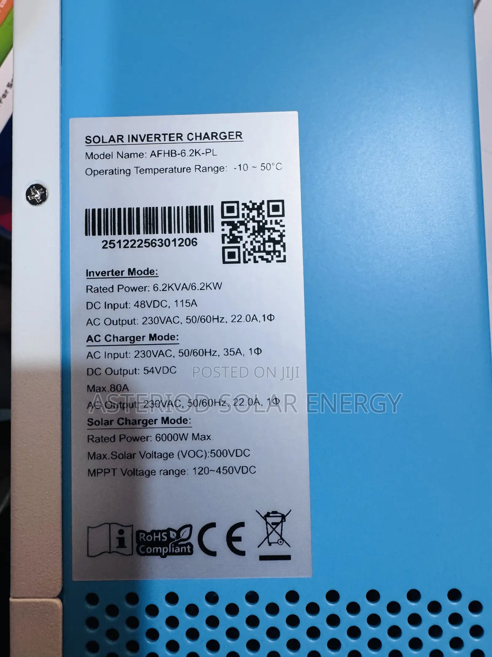 6.2kva 48v Affricell Solar Power Inverter