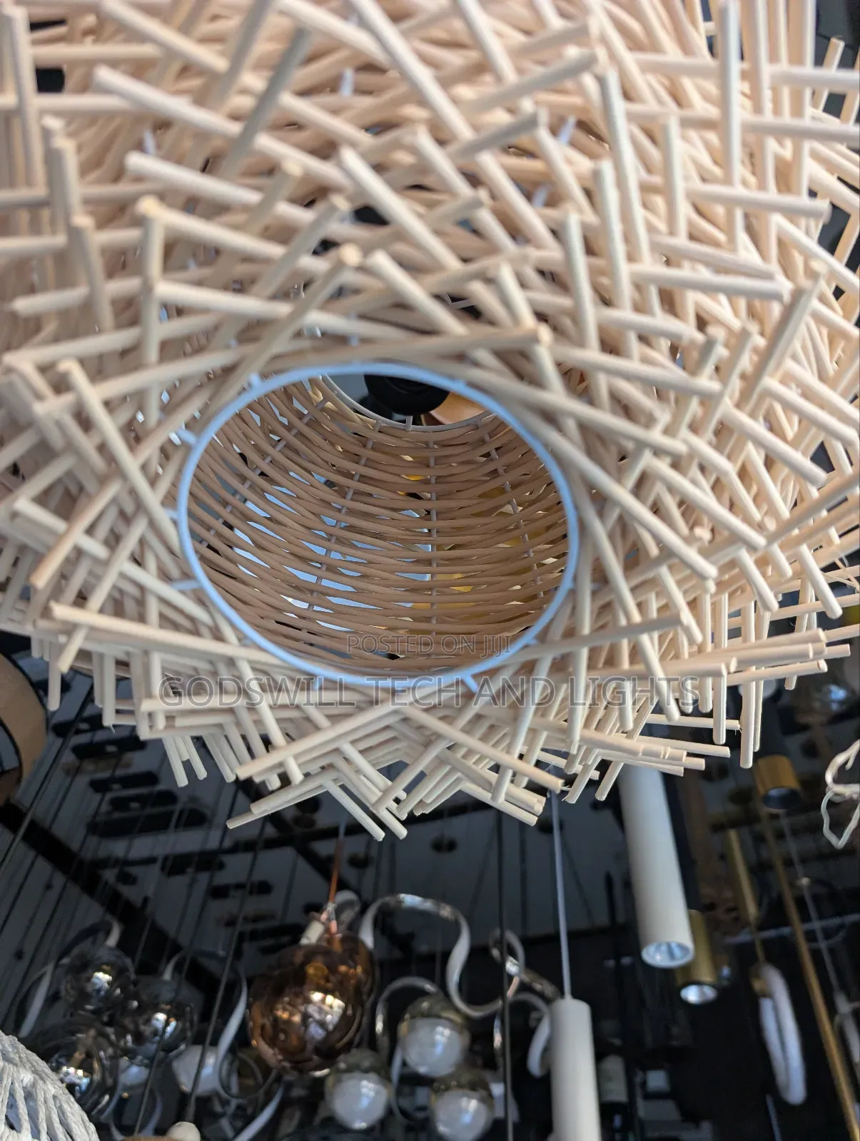 Rattan Pendant Nest Light