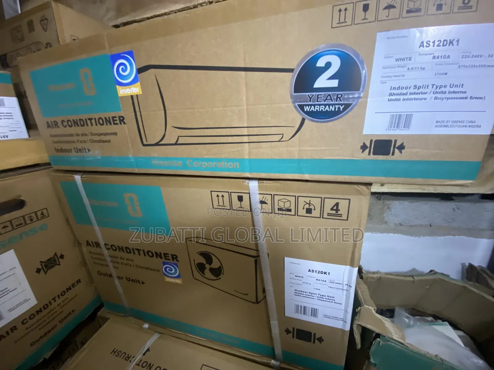 Hisense 1.5hp Inverter Ac As12dk1