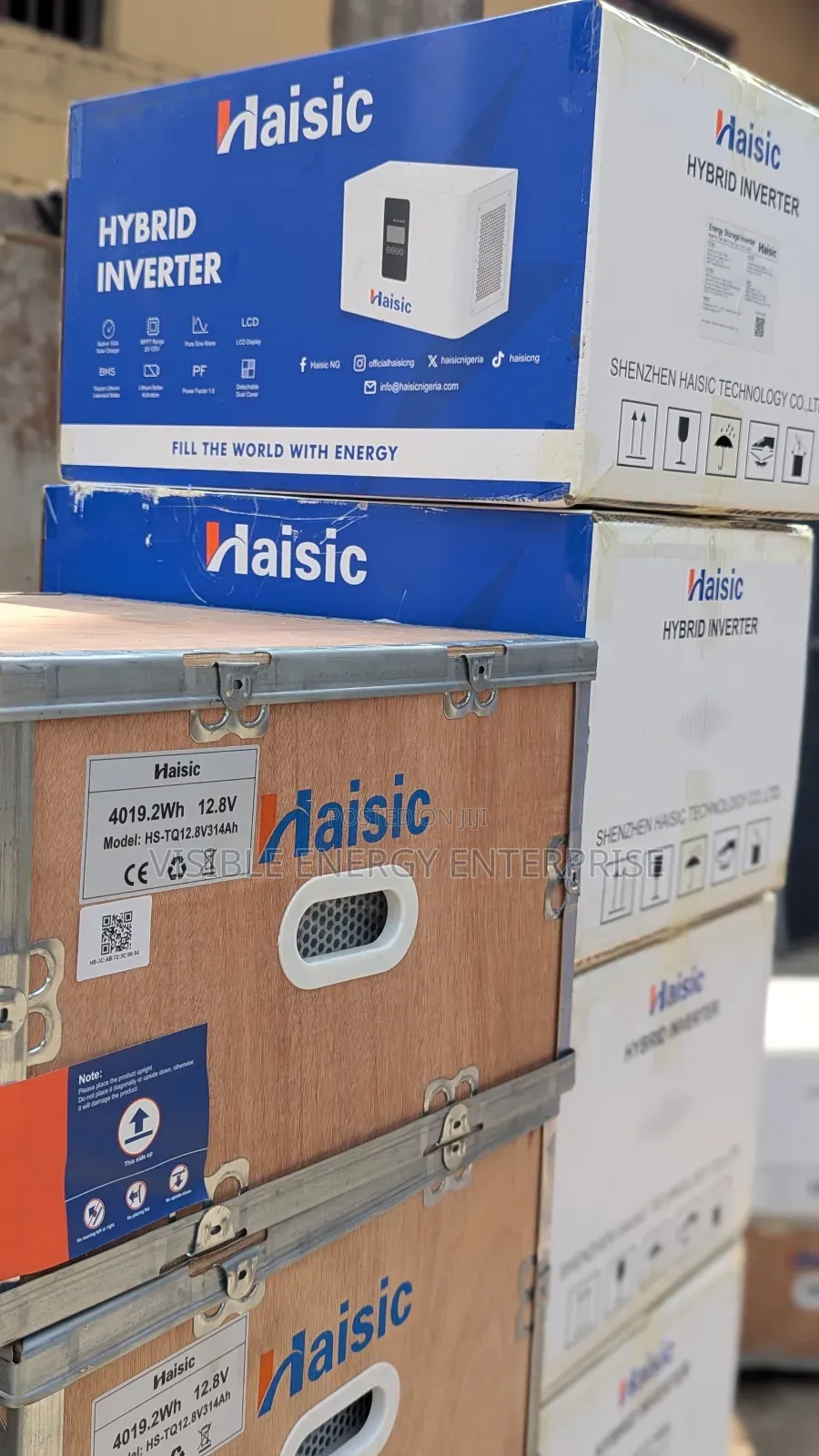 Haisic 4kwh+1.5kva All-in-One Hybrid Inverter and Battery System.