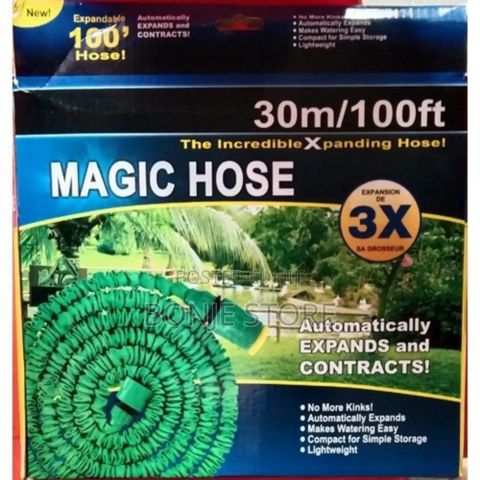 30m/100ft Magic Water Hose With Nozzle