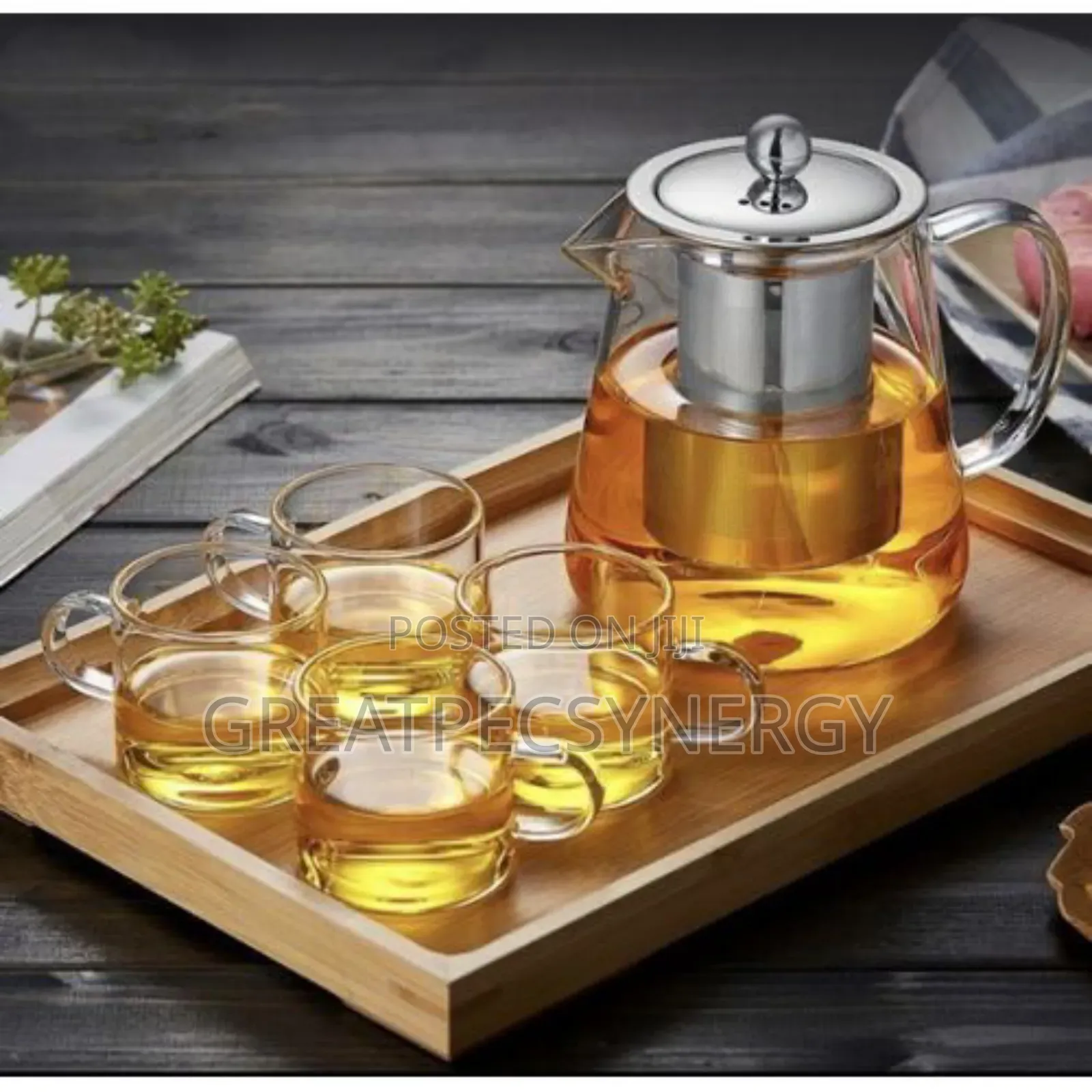 Coffee Kettle Tea Cup With 4 Cups