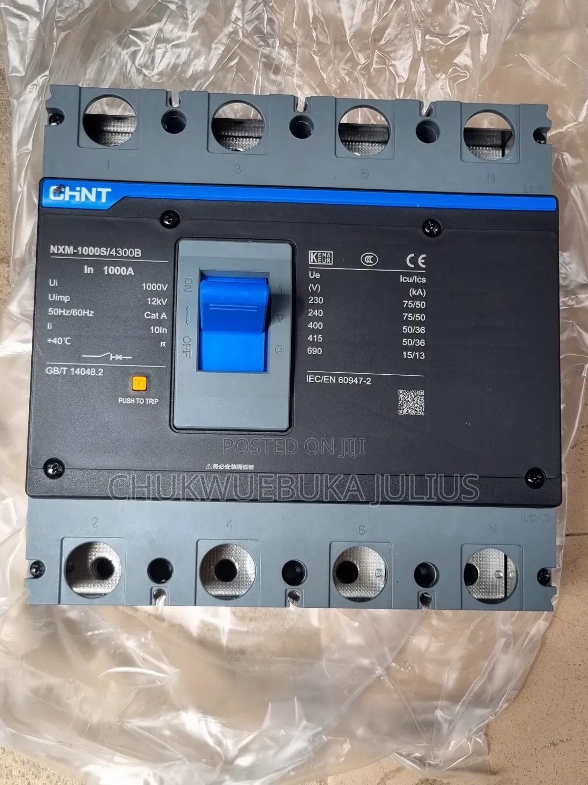 Chint NXM-1000s/4300b Moulded Case Circuit Breaker (Mccb)