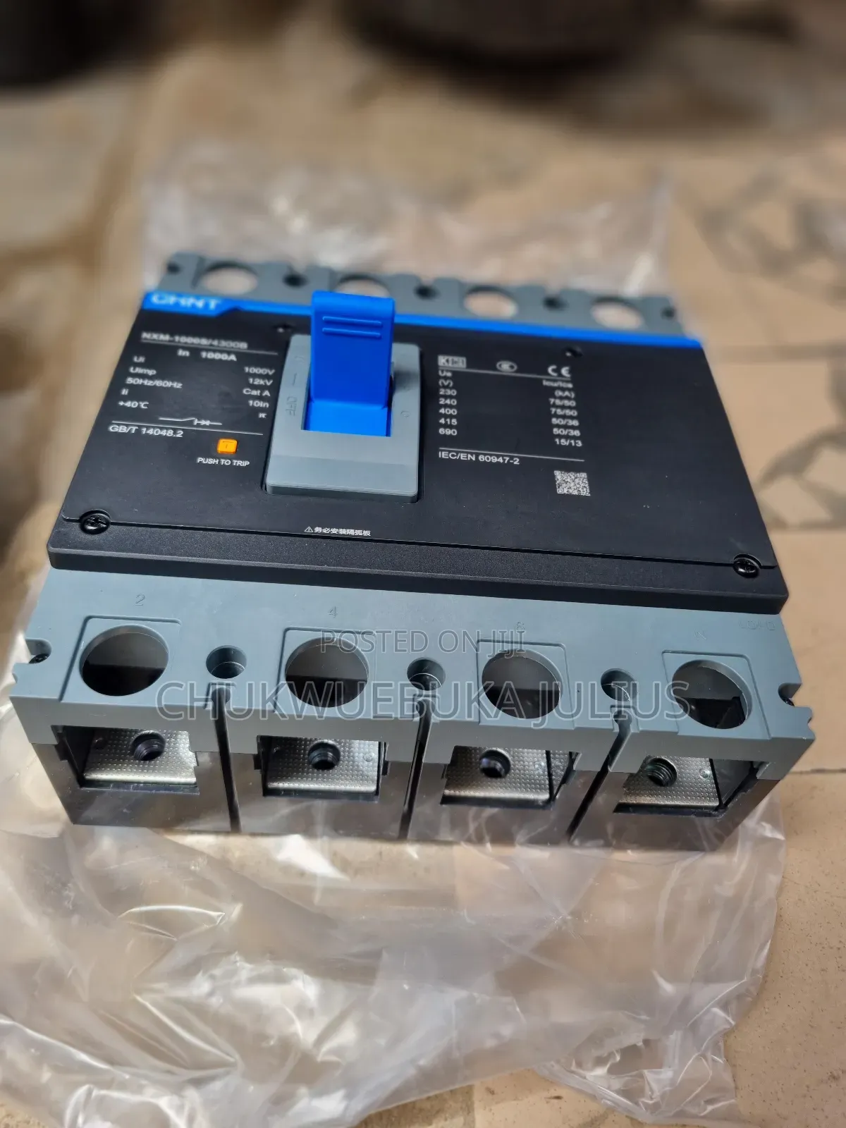 Chint NXM-1000s/4300b Moulded Case Circuit Breaker (Mccb)