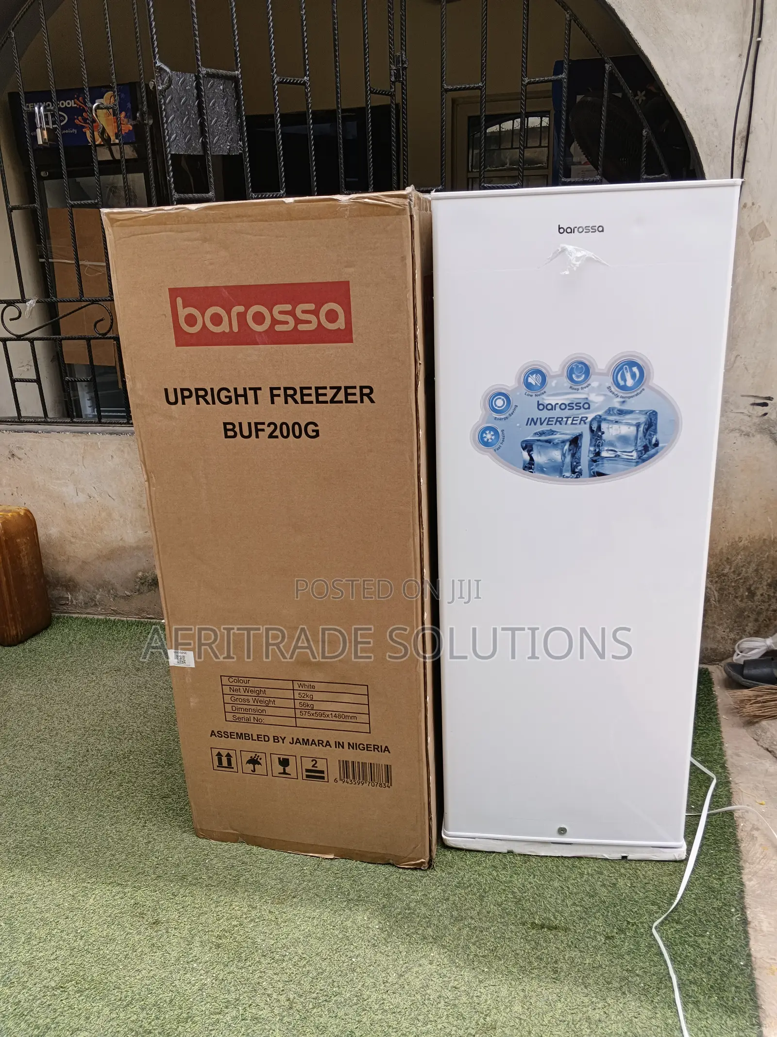 Barosa 200l 7-Step Cooling Upright Freezer – Durable Build