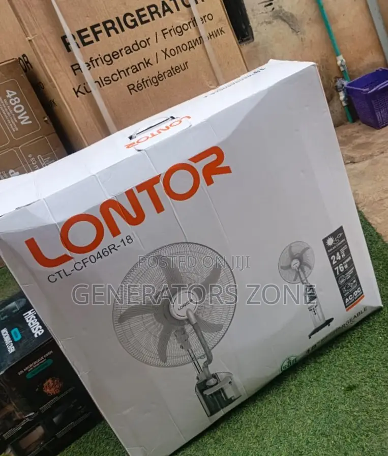 18 Inch Rechargeable Mist Fan Water Cooling Lontor Unit