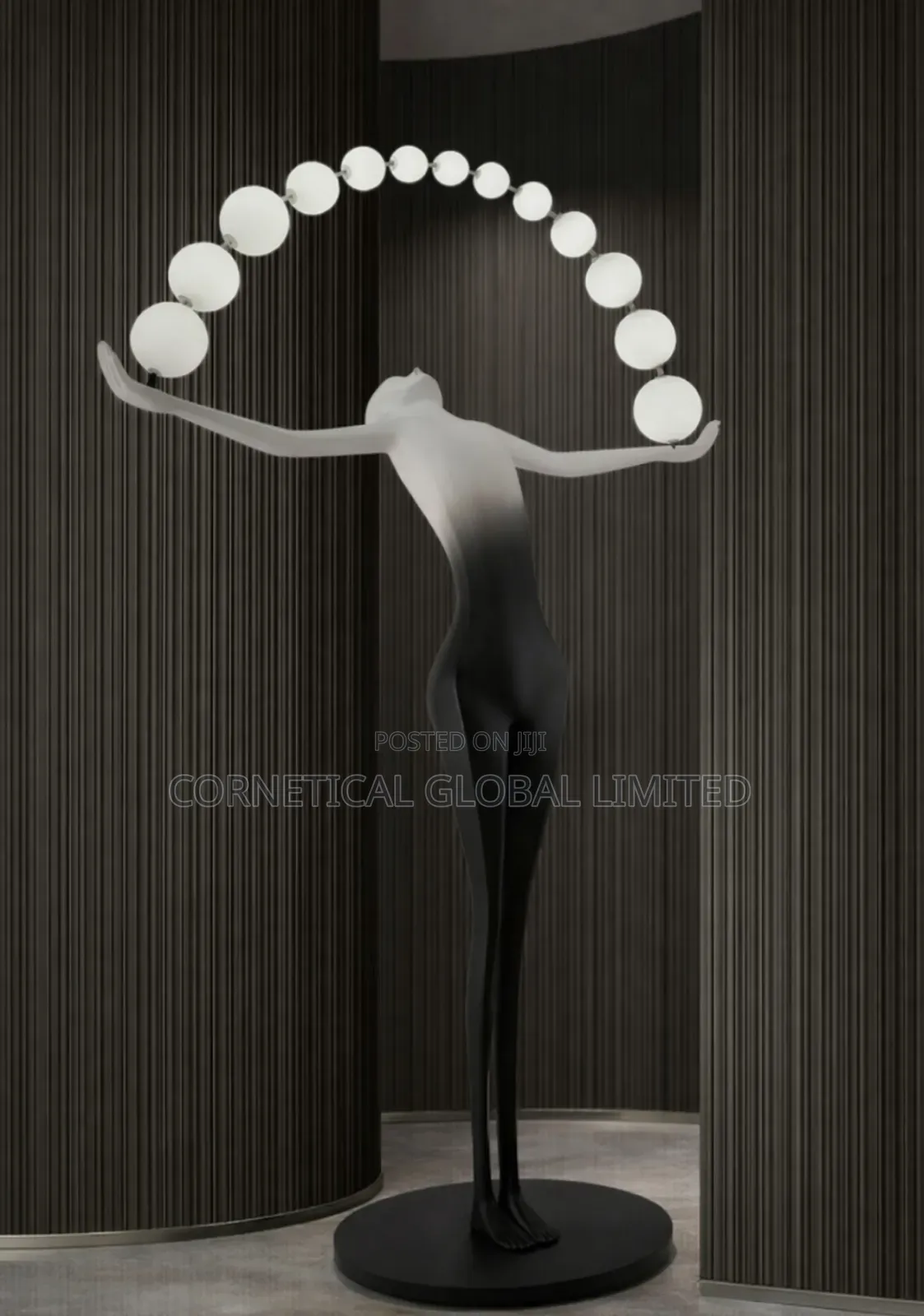 Luxury Artistic Sculpture Floor Lamp (Halo Led Design)
