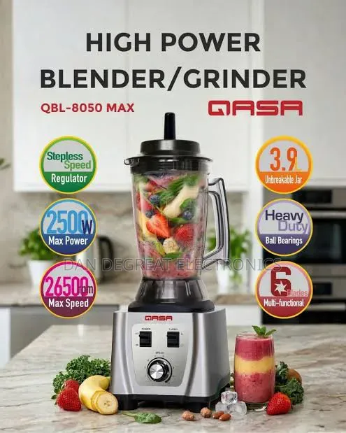 Qasa 8050 Max High Power 2500 Watts Blender