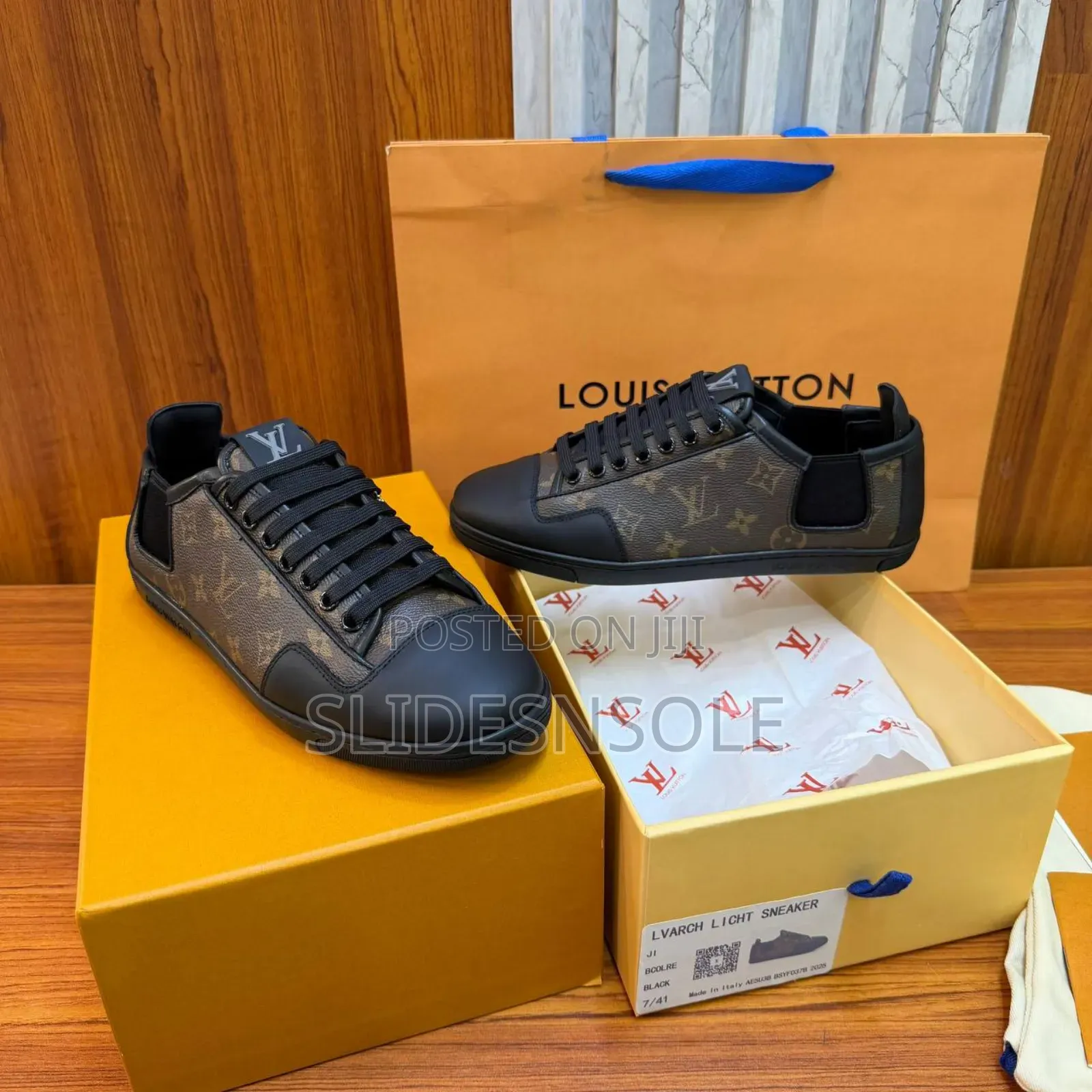 Premium Monogram Leather Sneakers