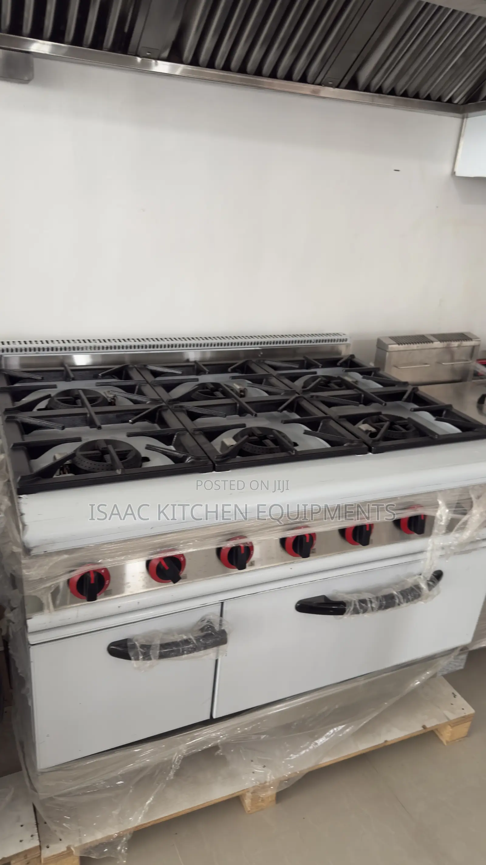6 Burner Industrial Gas Cooker With Oven