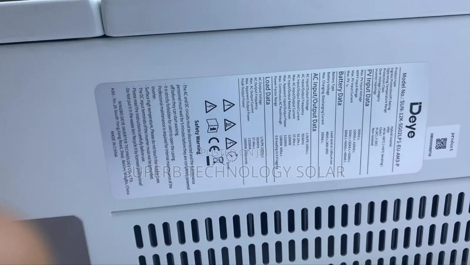 12kva Deye Hybrid Inverter Available