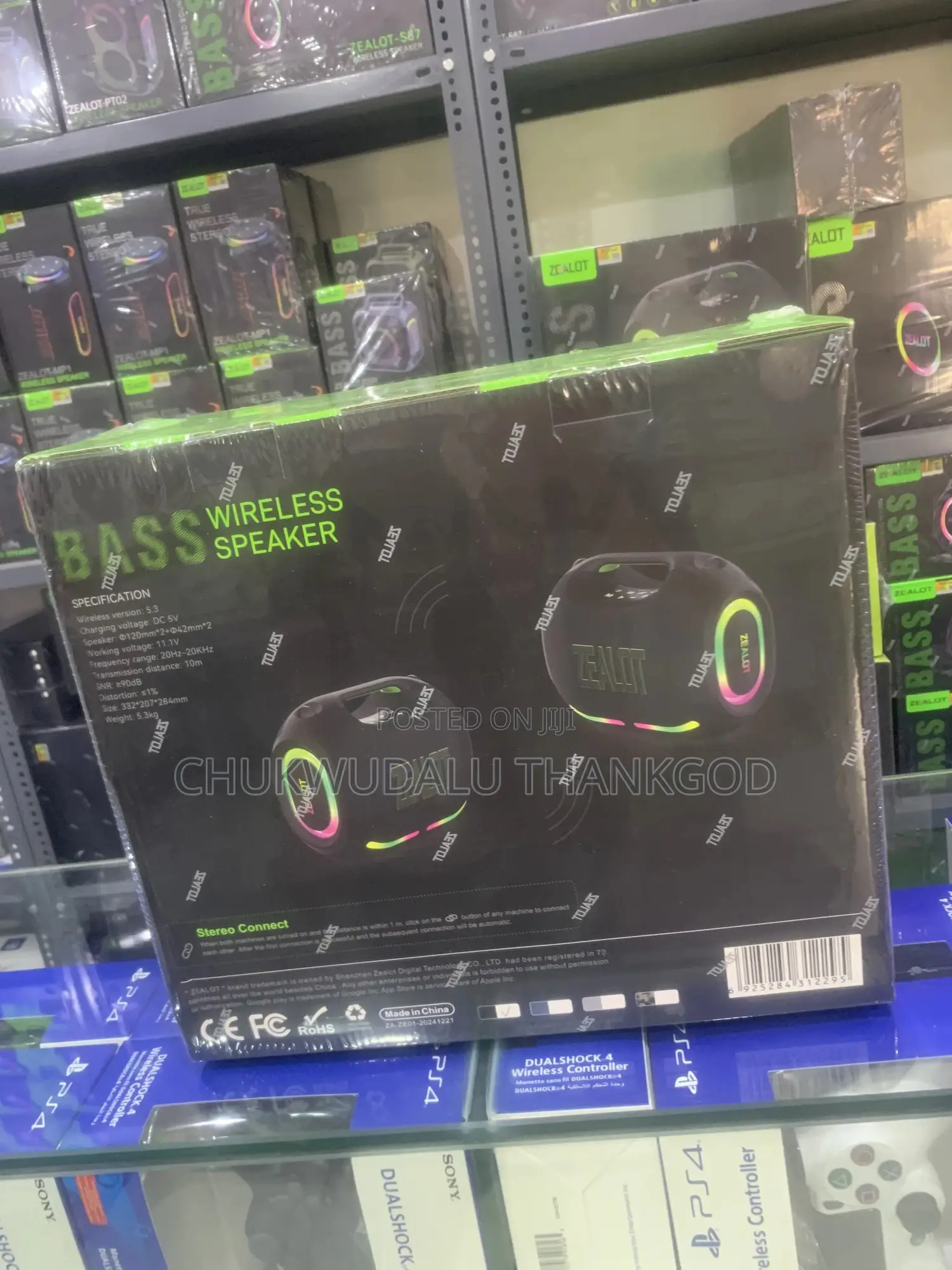 Zealot 120w Super Bass Bluetooth Speaker With 36000mah Battery Ze01