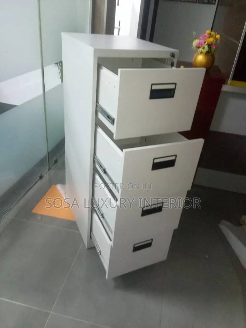 Premium Imported White 4-Drawer Office Filing Cabinet