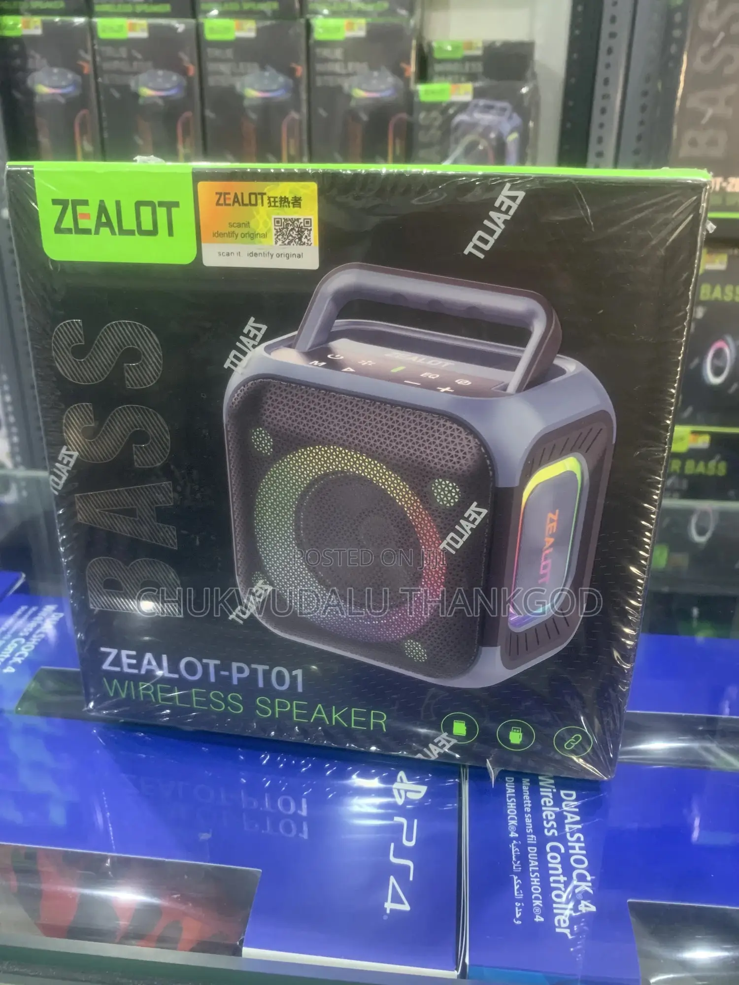 Zealot Portable Bluetooth Speaker –Ipx6 Waterproof, 6000mah Battery,