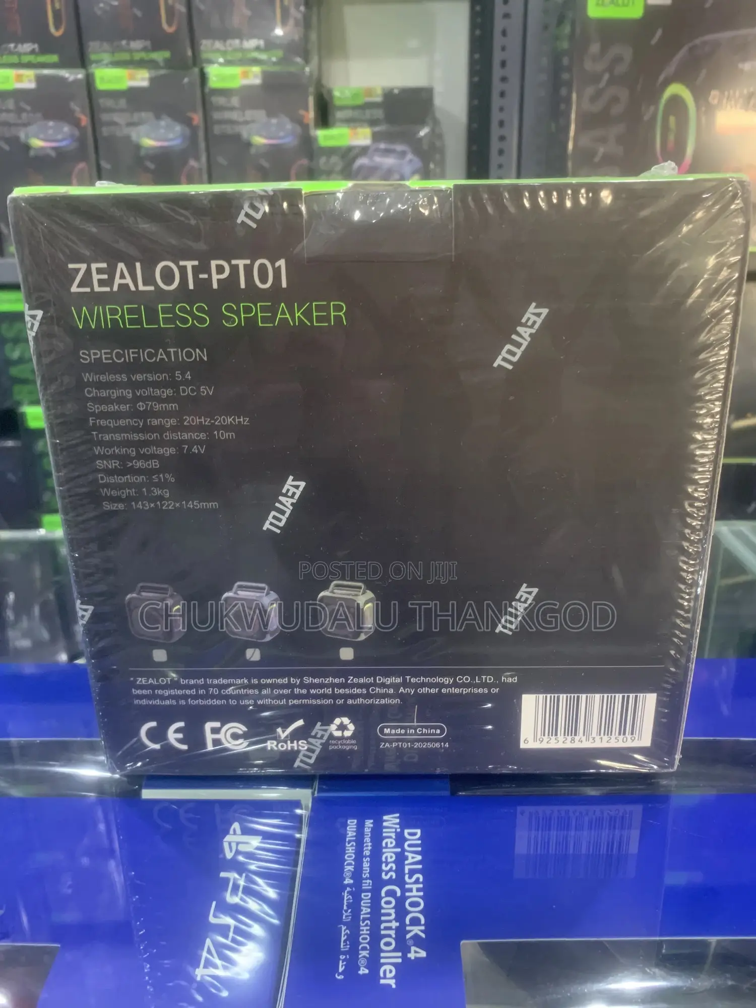 Zealot Portable Bluetooth Speaker –Ipx6 Waterproof, 6000mah Battery,