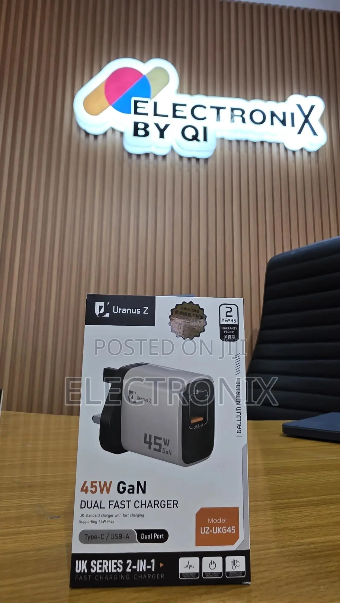 2-in-1 45w Gan Dual Fast Charger