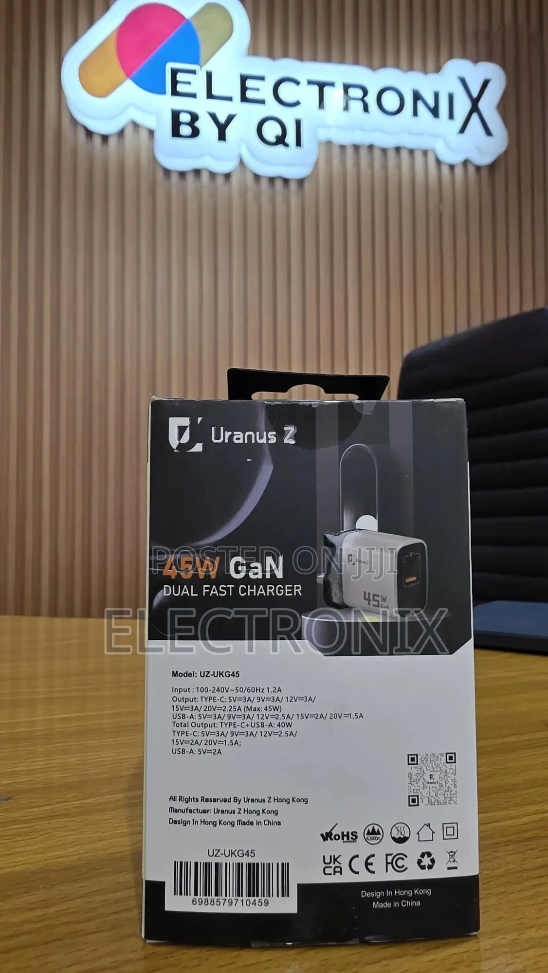 2-in-1 45w Gan Dual Fast Charger