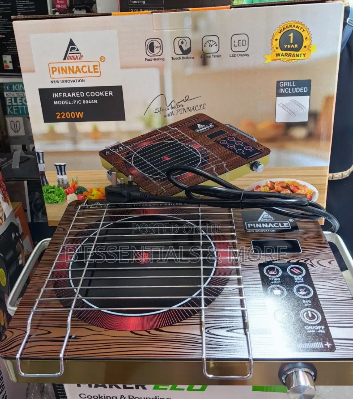Pinnacle Electric Infrared Cooker With Grill