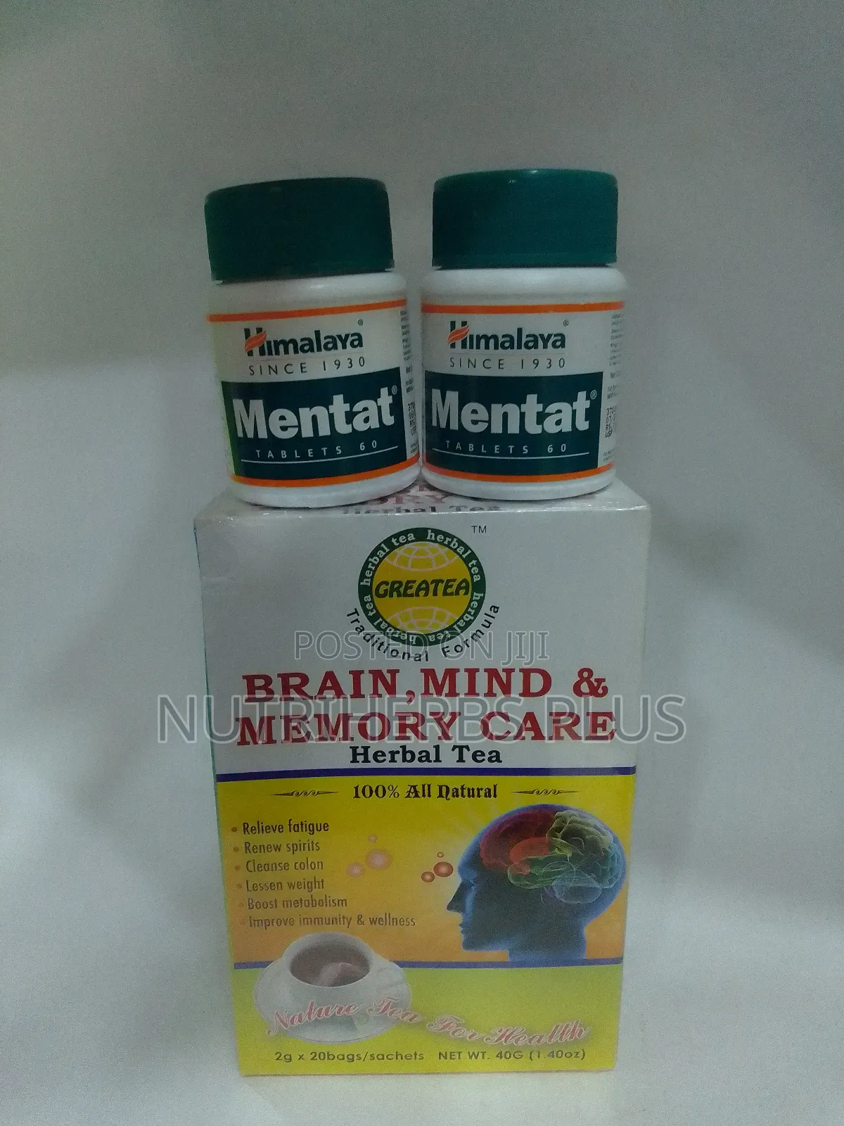 Himalaya Mentat + Greater Brain Mind Memory Care Tea:For Brain Health