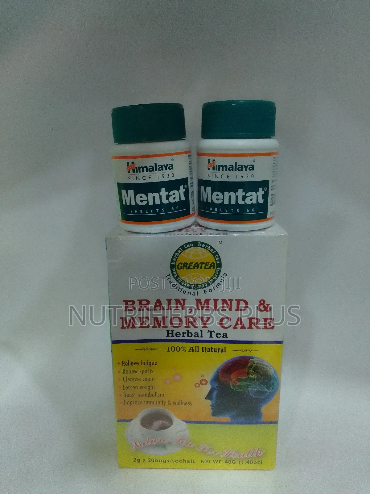 Himalaya Mentat + Greater Brain Mind Memory Care Tea:For Brain Health