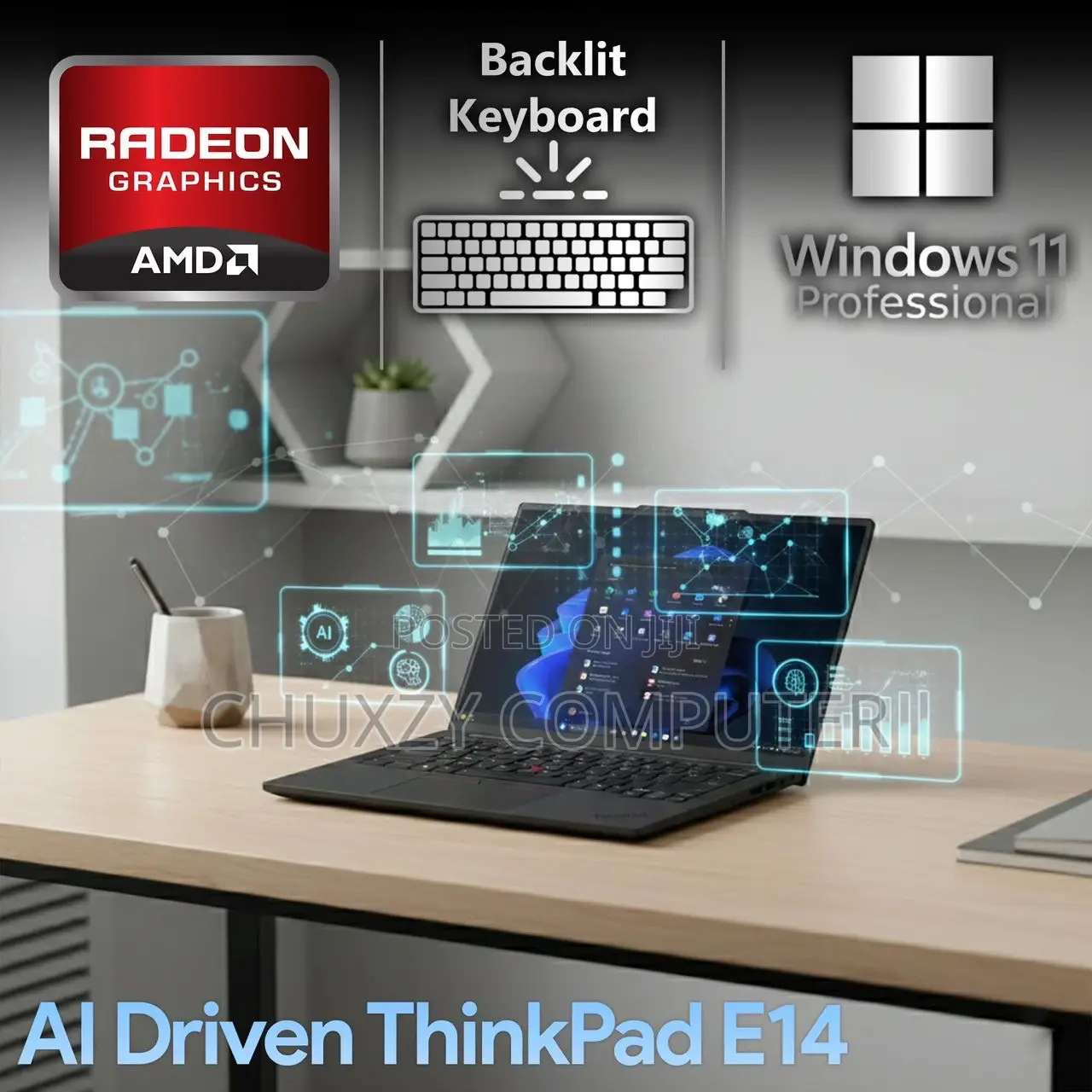 New Laptop Lenovo ThinkPad E14 Gen 6 16GB AMD Ryzen 5 SSD 512GB