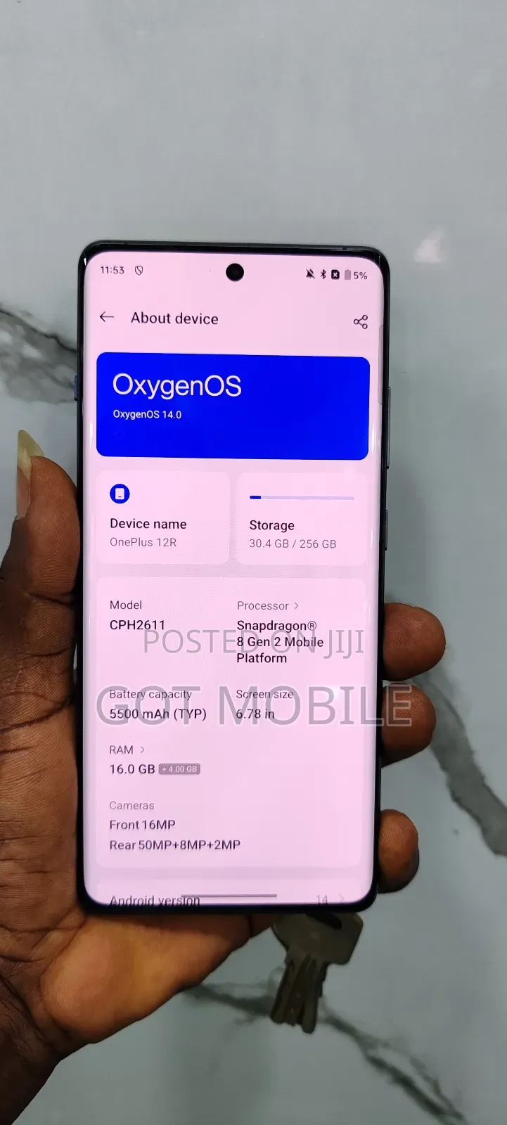 OnePlus 12R 128 GB Black