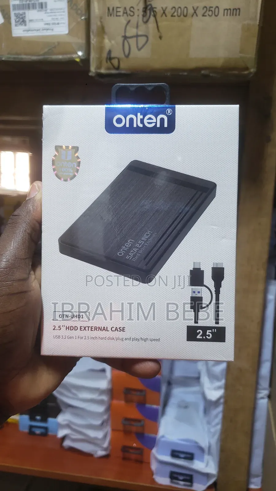 Onten Usb-a / Usb-c Plug And Play 2.5 Hdd External Case