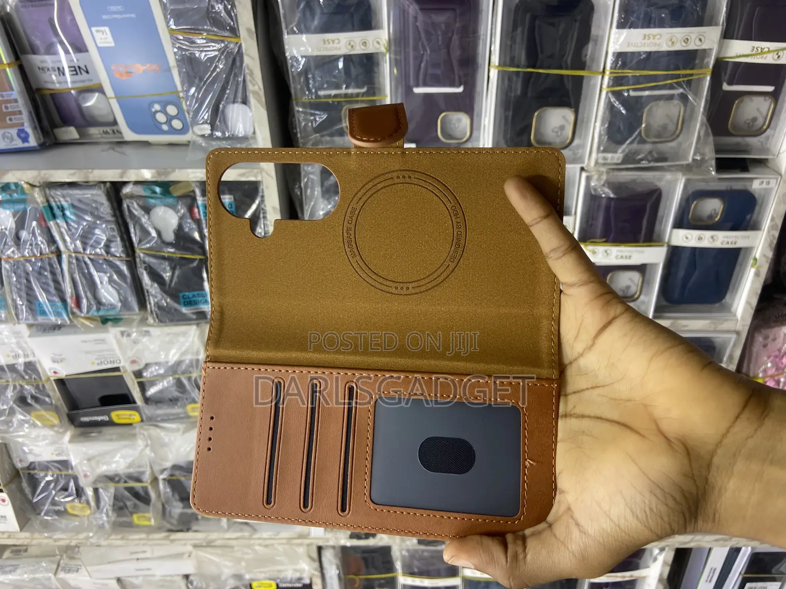 Premium Fold 5/6/7 Leather Wallet Case Card Holder Magnetic Flip
