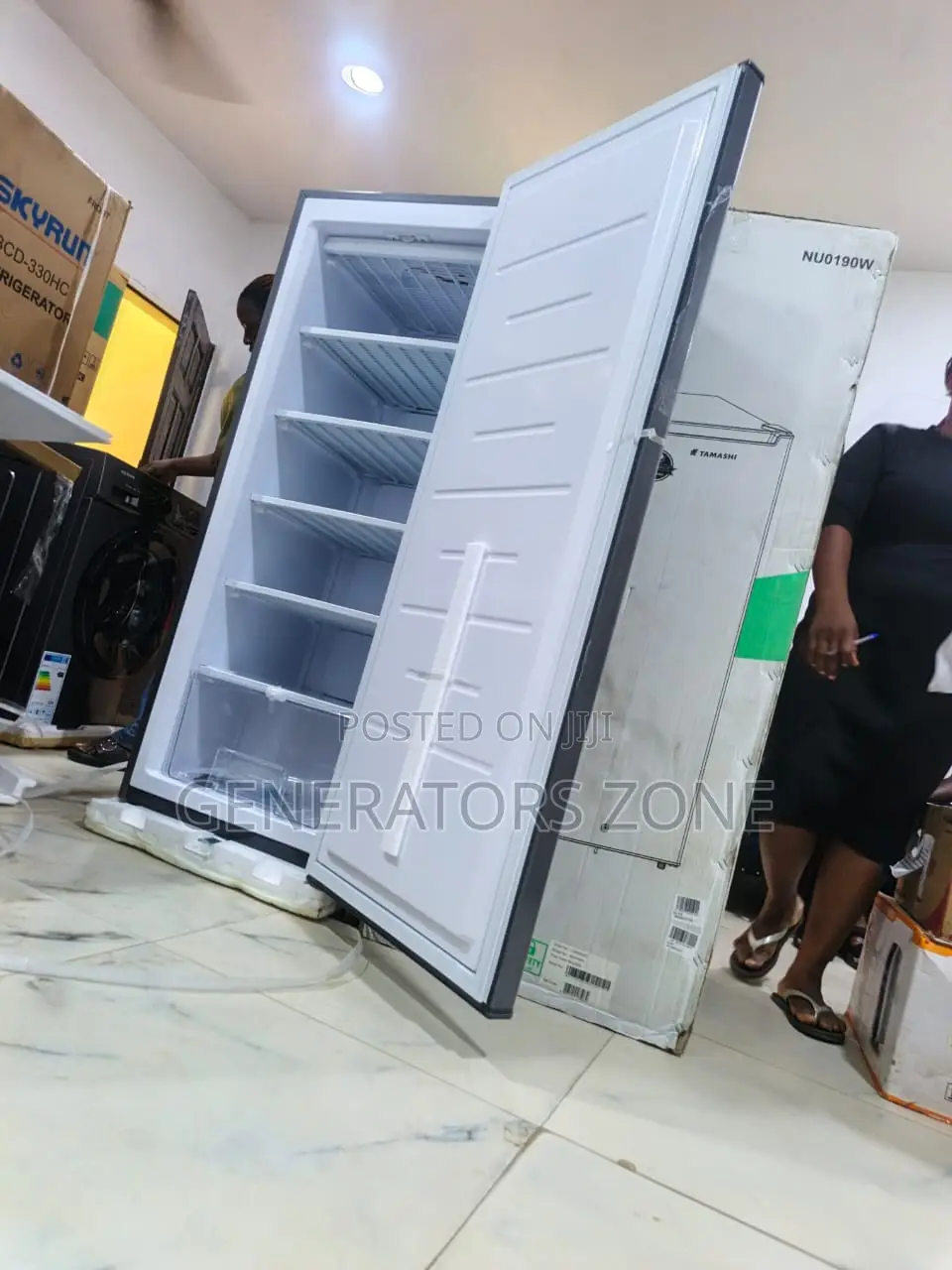 198 Litres Upright Freezer Tamashi Storage Utility