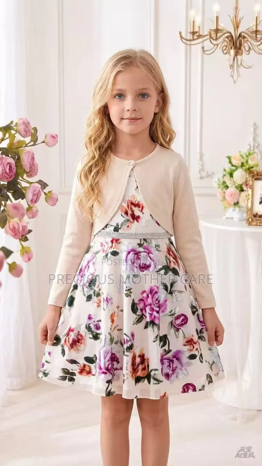 Girl Gown With Jacket 2 Pics