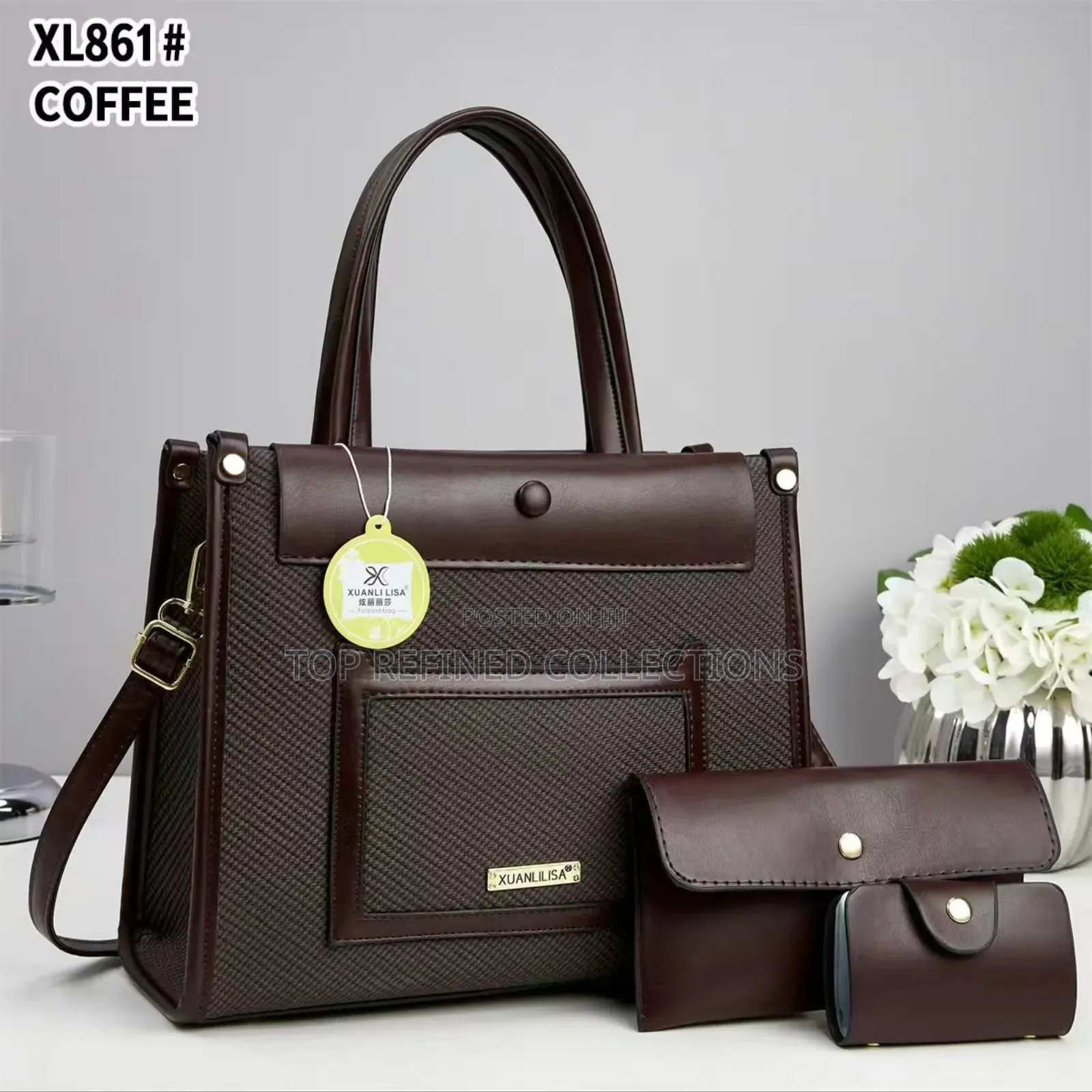 Solid Quality Luxury Women's 3in1 Handbag
