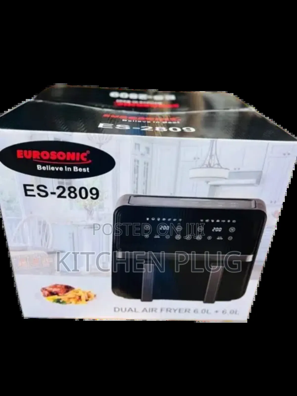 Eurosonic 12l Double Door Air Fryer