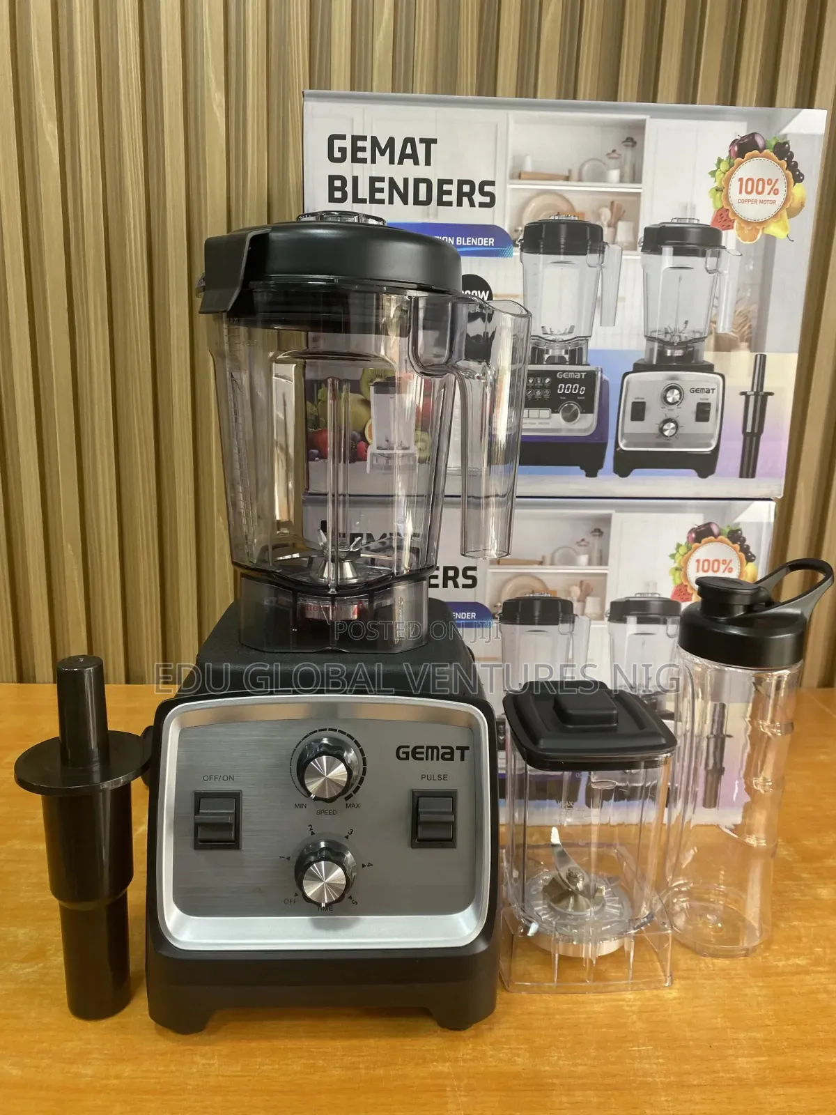 Gemat 3 in 1 Manual Commercial Blender 3000watts.