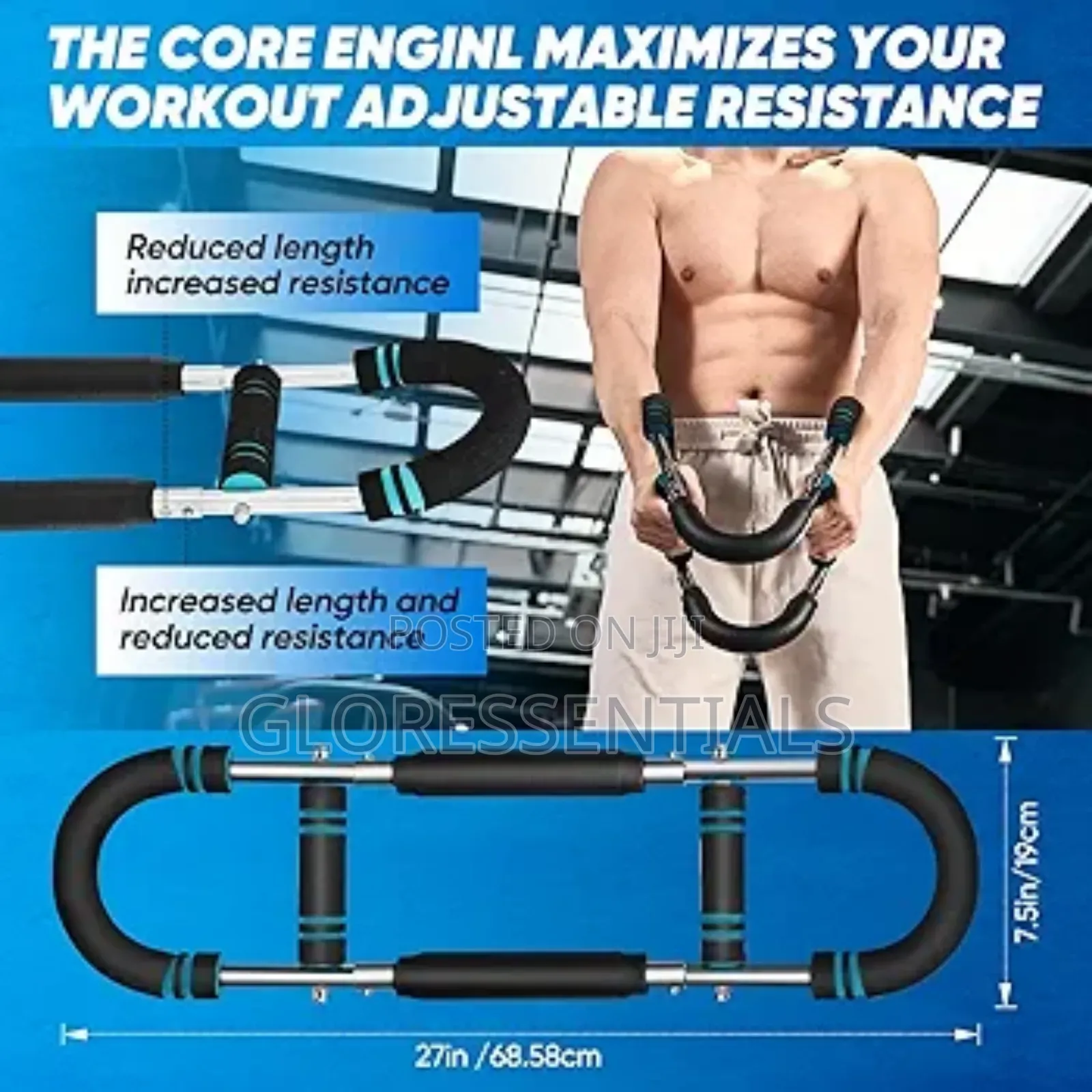 Portable Power Twister Bar, Twister Arm Trainer Home Workout Equipment