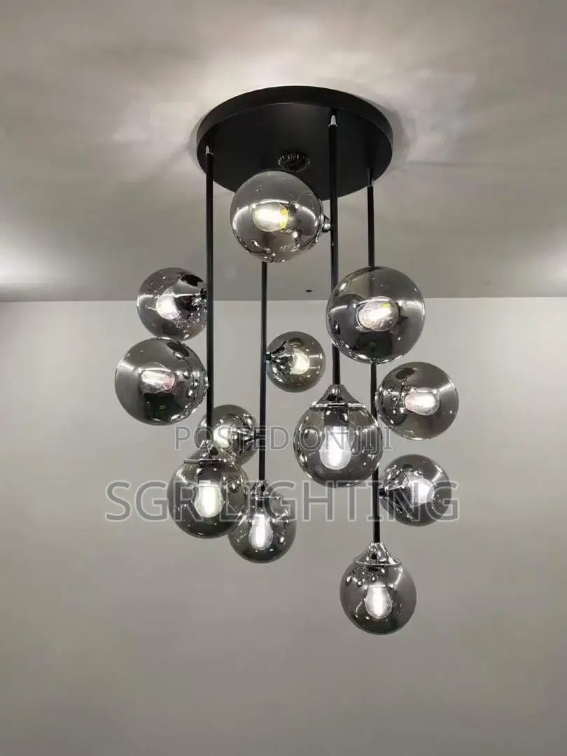 Modern Luxury Metal Chandelier Nordic Creative Led Glass Pendant Lamp