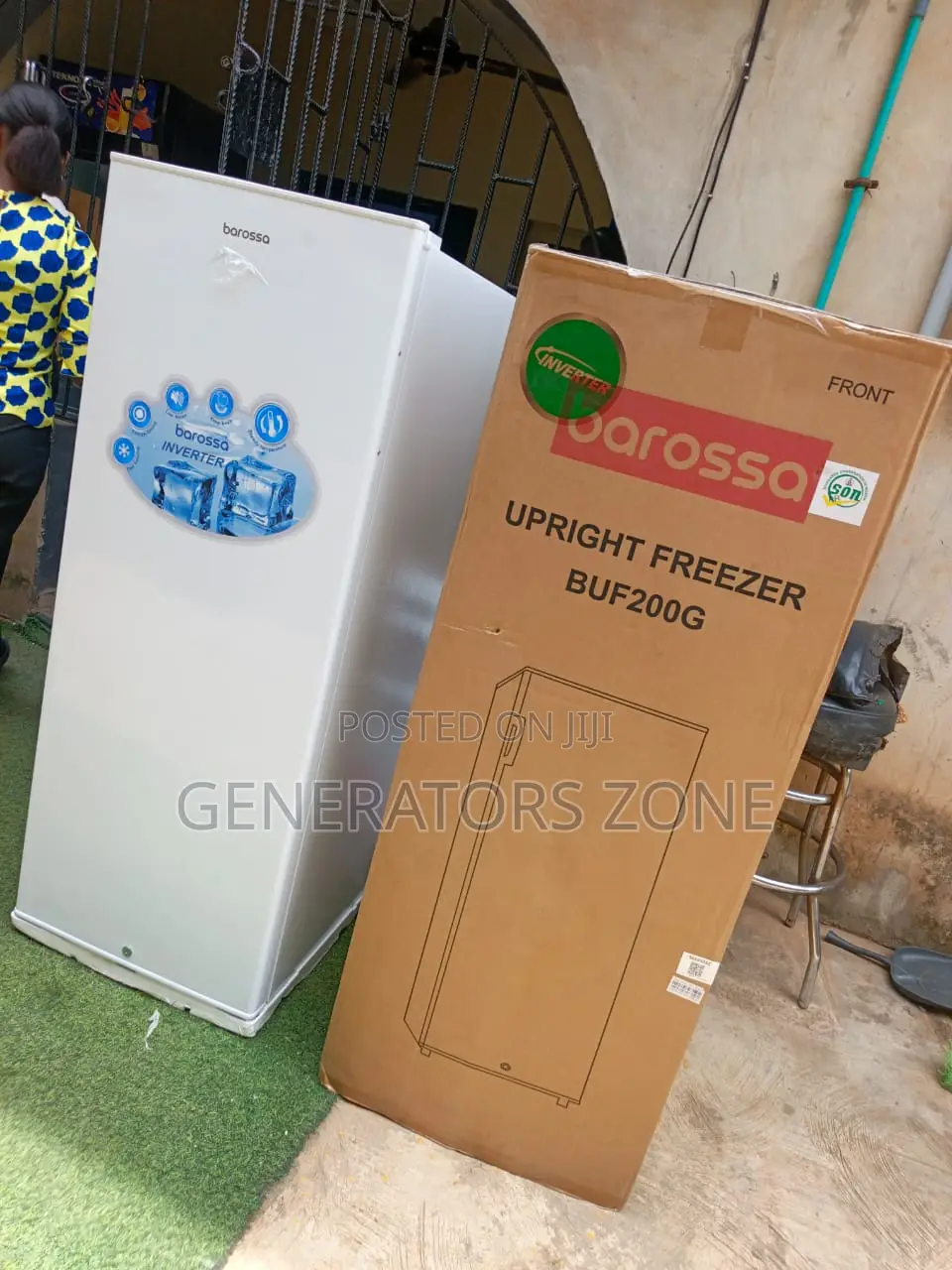 Barossa Buf200g Upright Freezer 200l Storage Appliance