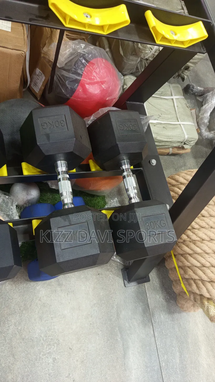 30kg Hexagon Dumbbells