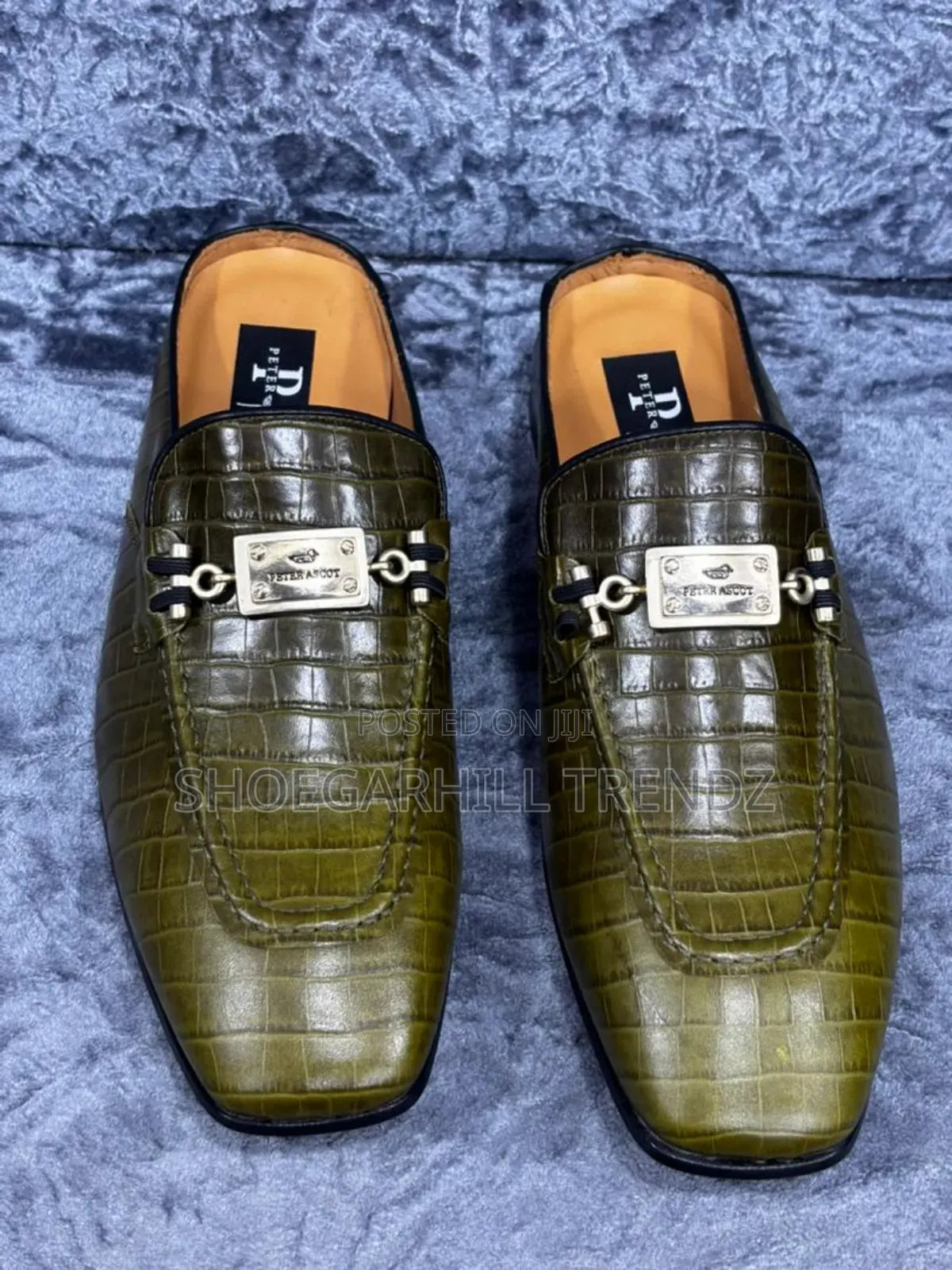 Petwr Ascot Skin Leather Mule Half Shoes