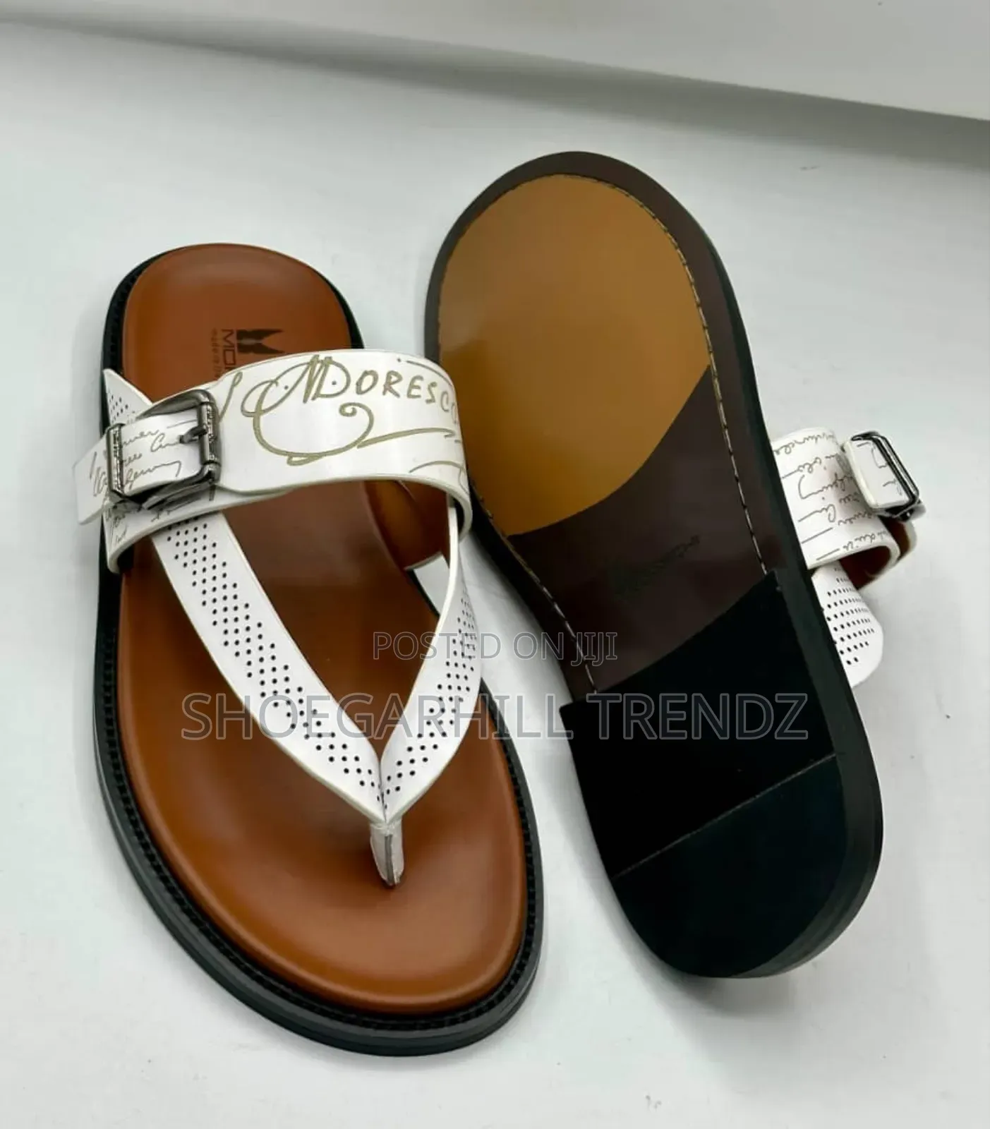 Men Leather Palm Slippers