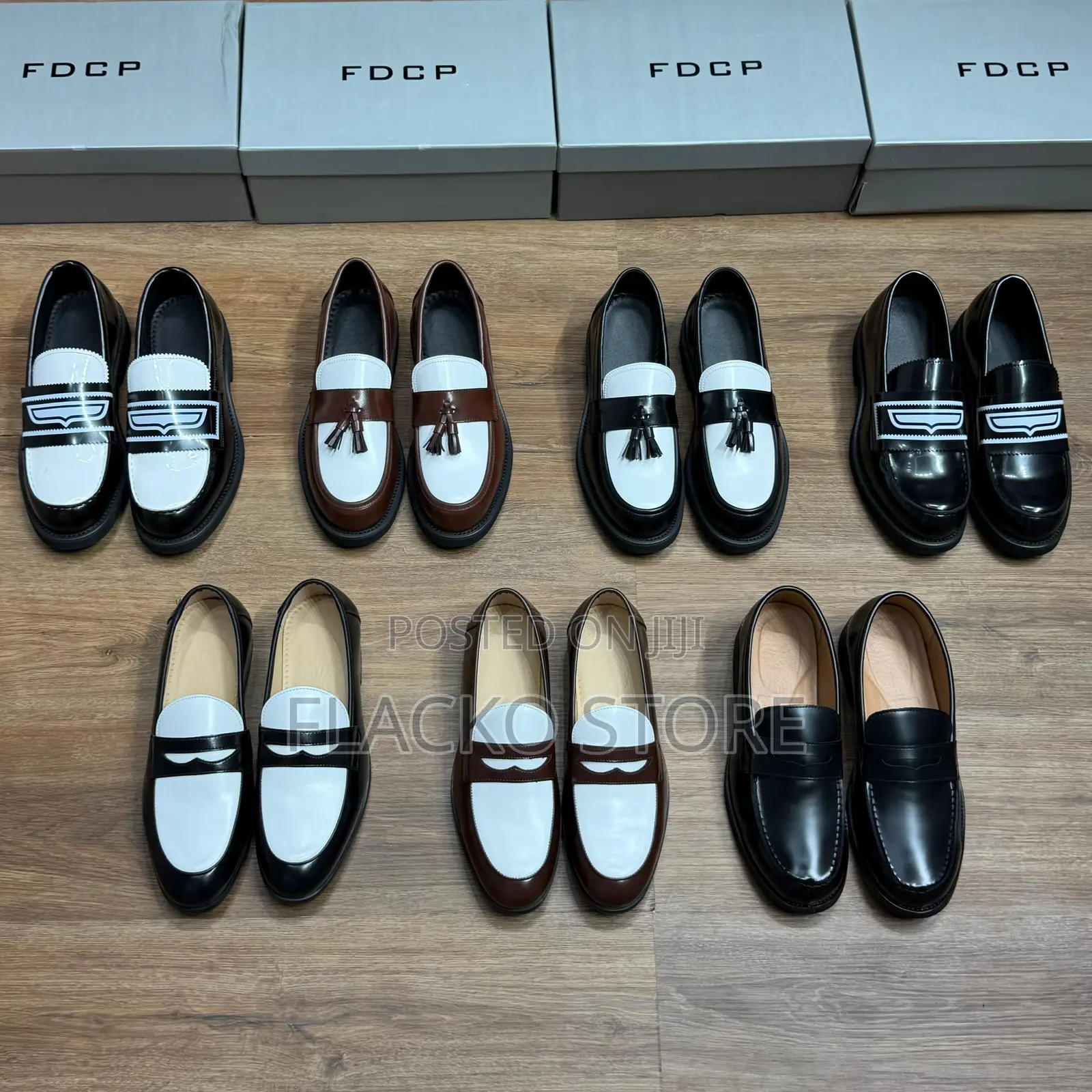 Original FDCP Two Tone Penny Loafers Shoes
