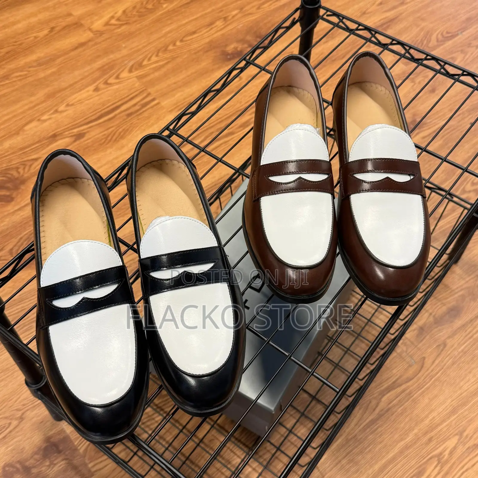 Original FDCP Two Tone Penny Loafers Shoes