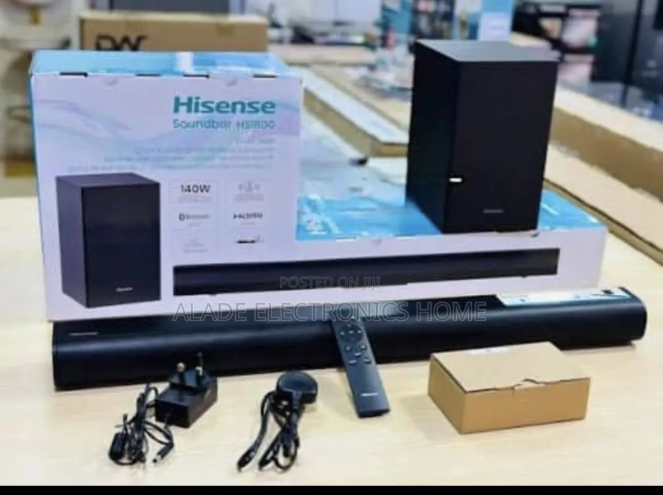 Hisense Soundbar 2-1 With Wireless Subwoofer. (140w)