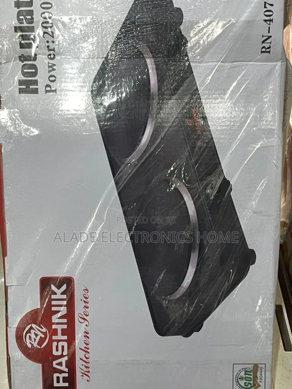 Rashnik Electric Double Hot Plate. (Very Fast ) 2yrs Warranty