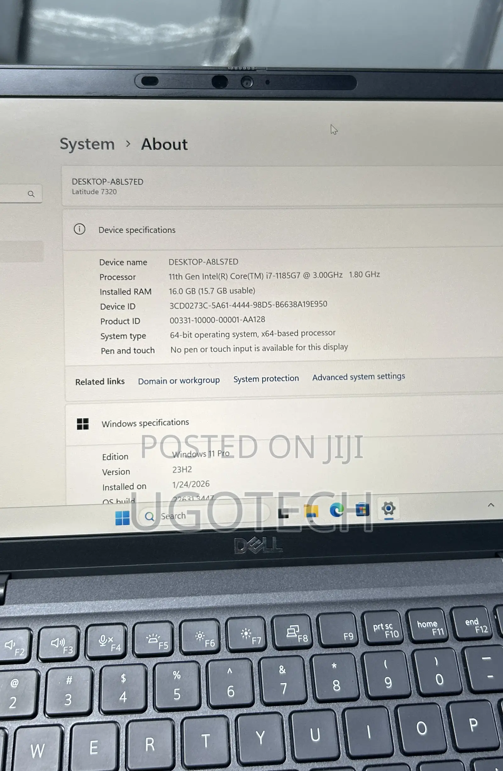 Laptop Dell Latitude 7320 16GB Intel Core i7 SSD 256GB