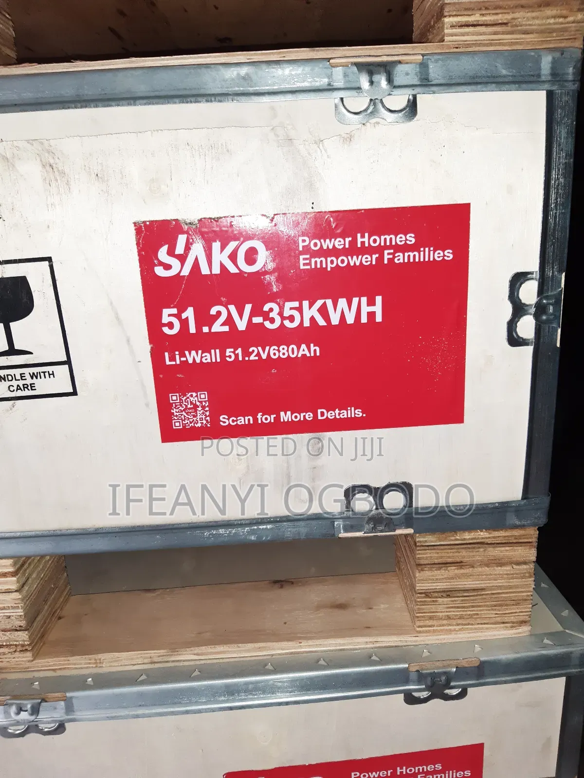 Sako Solar Lithium Battery 35kwh 51.2v 680ah Inbuilt Battery