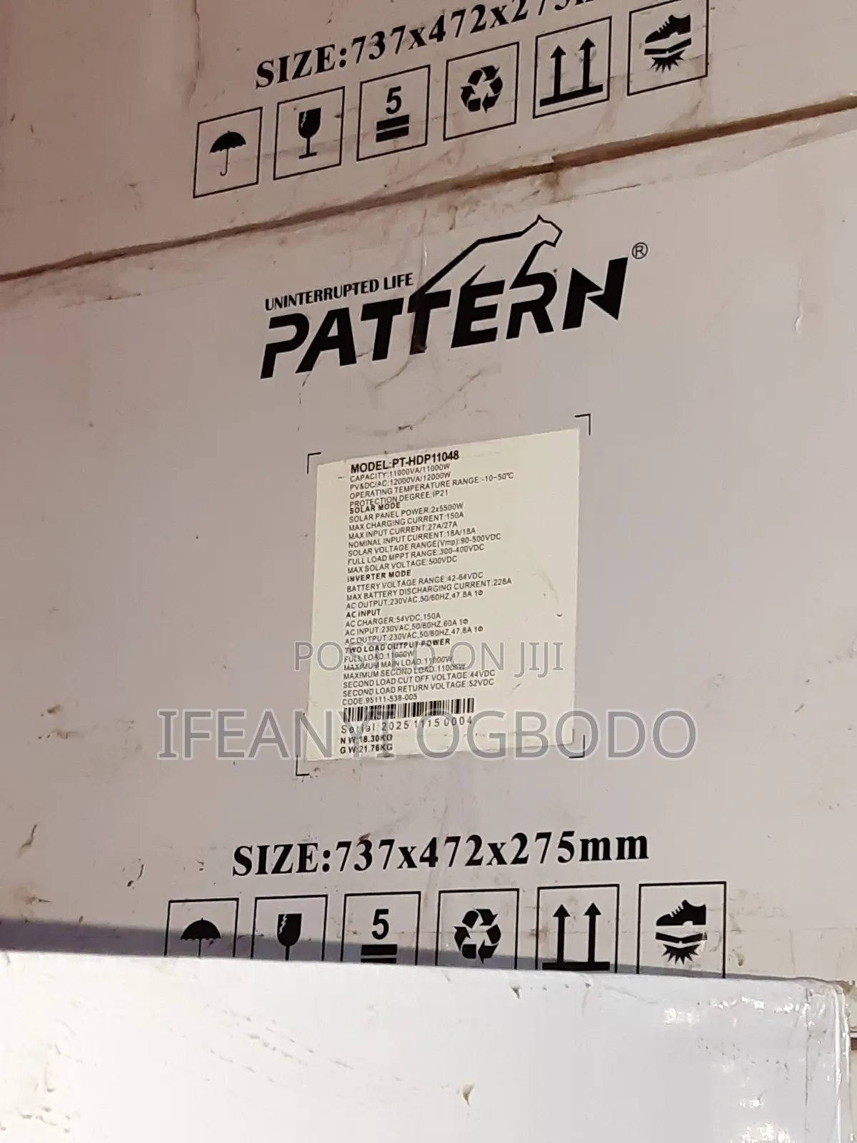 Pattern Solar Inverter 11kva 48v Hybrid