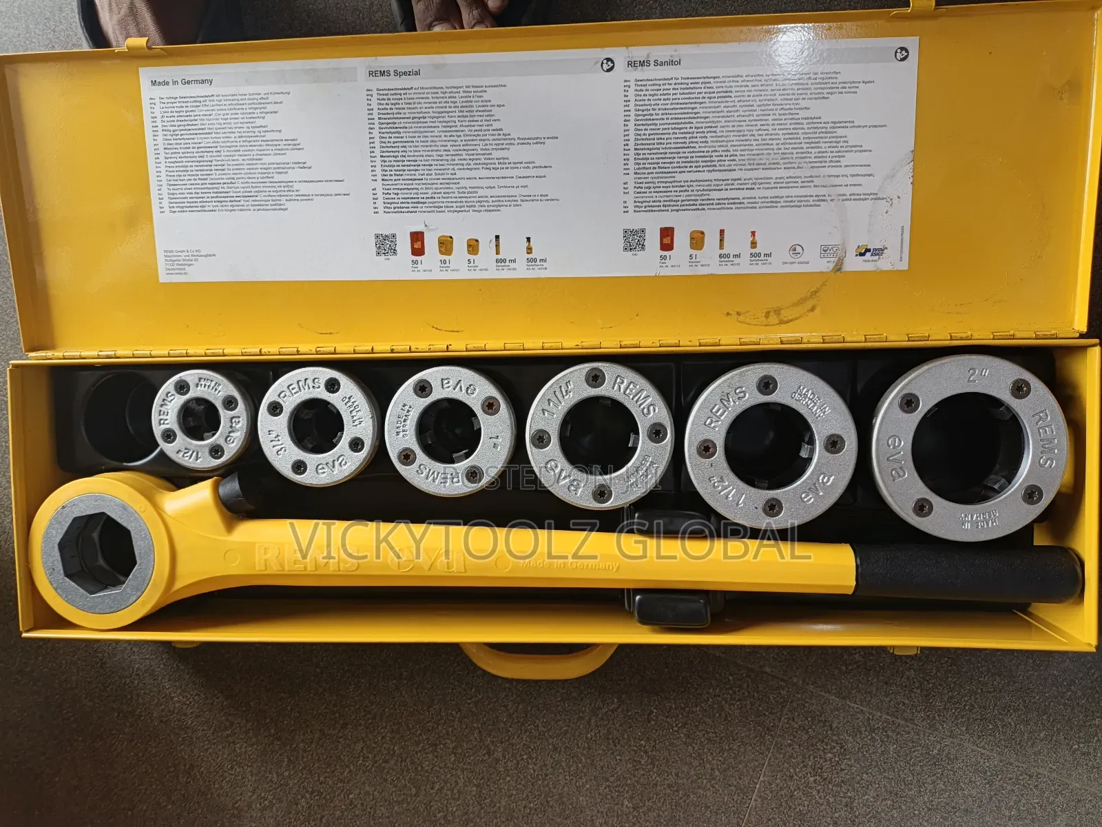 Rems Eva Hand Die Stock Set (1/2" to 2")