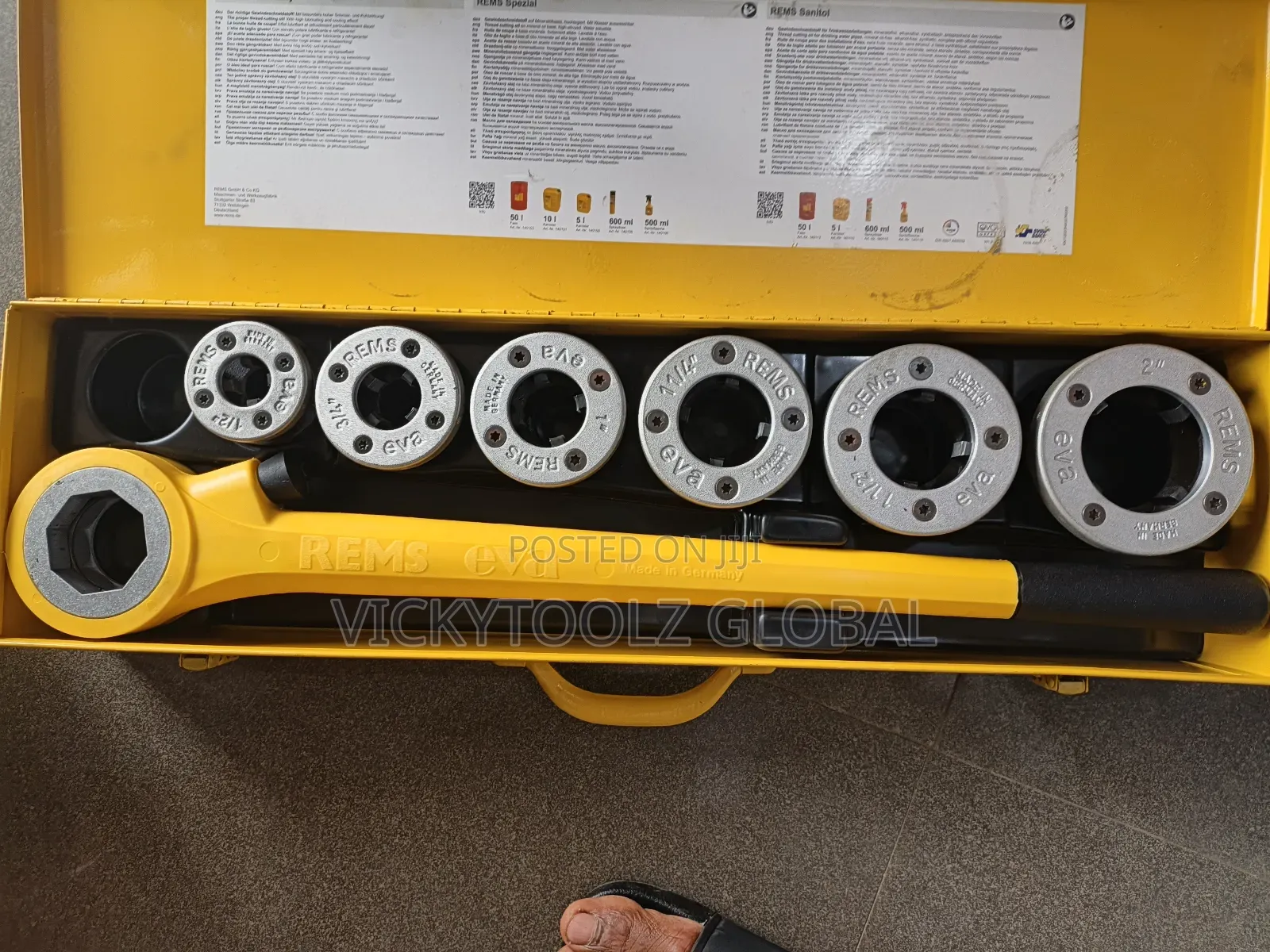 Rems Eva Hand Die Stock Set (1/2" to 2")